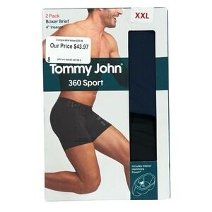 Tommy John Boxer Brief Men's XXL 2-Pack 4" Inseam